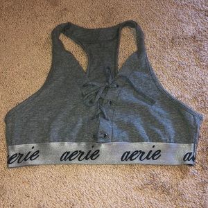 Aerie lace up sports bra